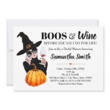 Boos e vinho antes de fazer chá de panela de hallo