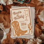 Convites Boot e Chá de panela desenhado à mão<br><div class="desc">Saddle, senhoras, é hora de festejar! Personalize o seu convite com todos os detalhes importantes, e depois reúna as vossas presas por um dia cheio de jogos, presentes e boas conversas de moça antiquada. Lembre-se de que você tem a opção de mudar a paleta de cores. Itens correspondentes no design...</div>