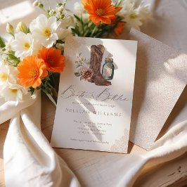 Convites Boots & Botles Chic Cowgirl Western Chá de fraldas