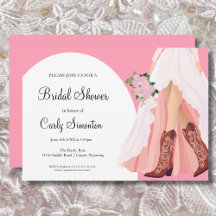 Boots do Cowboy e Chá de panela de vestidos de cas