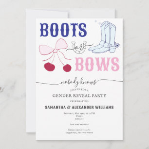 Convites Boots ou Arcos País/Gênero Revelar Chá de fraldas
