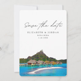Convites Bora Bora Wedding Save the Date