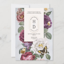 Convites Borboleta Blooms Casando Flores Modernas Verão