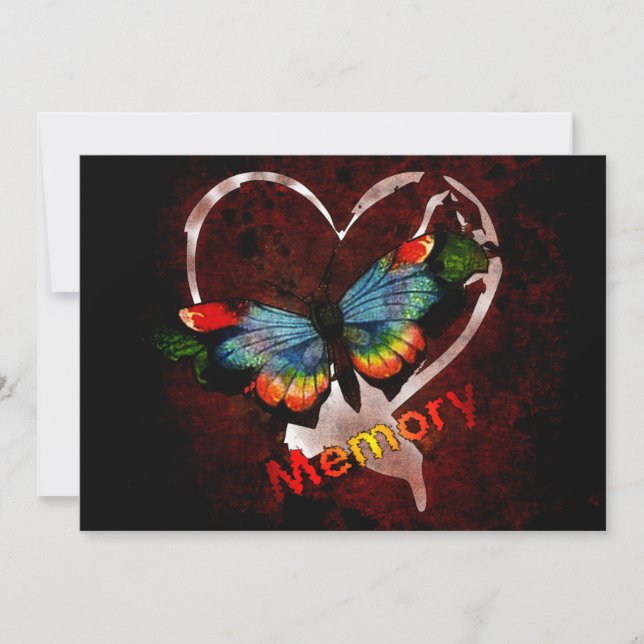 Convites Borboleta da memória (Frente)
