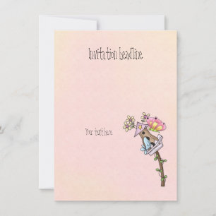 Convites Borboleta e encontro de pássaros na casa de páss