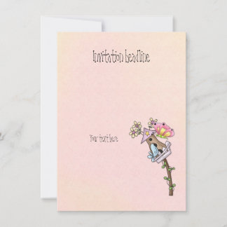 Convites Borboleta e encontro de pássaros na casa de pássar