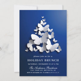 Convites Borboleta Elegante Monarca NATAL HOLIDAY BRUNCH