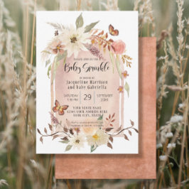 Convites Borboleta Floral de Queda de Arco Moderno BOHO Spr