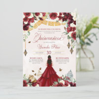 Borboleta Floral Vermelha Branca Elegante Quincean