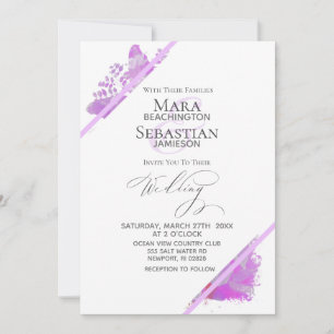 Convites *~* Borboleta Peony Floral QR RSVP AR3 Casamento