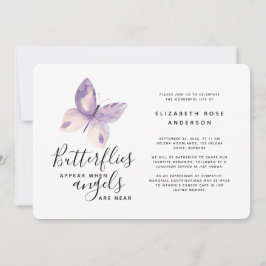 Convites Borboleta Rosa | Celebração da vida