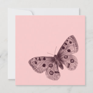 Convites Borboleta Rosa Doce Dezesseis
