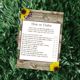 Convites Borboleta Rosa Girassol Sobre ou Sob Chá de fralda