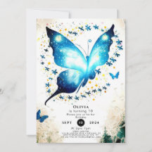 Borboleta Simples Whimsical Birthday