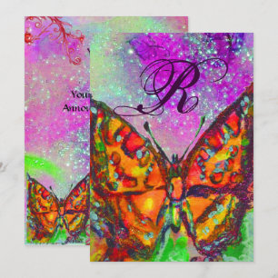 Convites BORBOLETA VERMELHA ROSA ROXO OURO AMARELO Doce 16