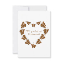 Borboletas de chocolate Design Bridesmaid Request