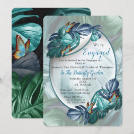Convites Borboletas de Paraíso/Turquesa Tropical Splash