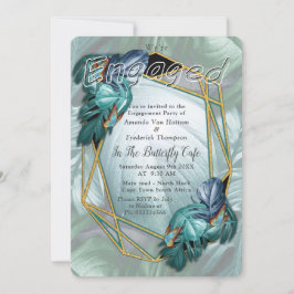 Convites Borboletas de Paraíso/Turquesa Tropical Splash