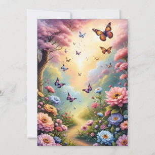 Convites Borboletas e flores