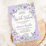 Convites Borboletas Florais Roxas lavandas Doce Dezesseis<br><div class="desc">Personalize este convite de 16 anos floral floral verde de lavanda mole, fácil e rápido. Basta clicar no botão personalizar para editar os textos, alterar as fontes e as cores das fontes. Apresentando flores púrpuras, lavandas pastéis bonito, verde delicado e borboletas roxas e prateadas. Itens correspondentes disponíveis no repositório. c)...</div>