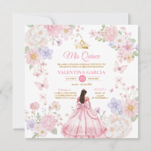 Convites Borboletas Rosa Roxo Quinceañera 15 Anos