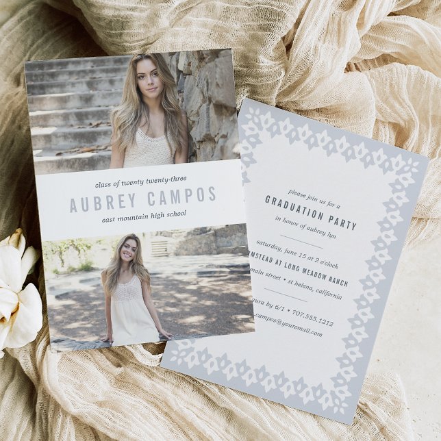 Convites Borda Chic | Festa de formatura de fotos (Criador carregado)