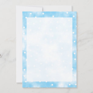 Convites Borda de Cores do Céu de Estrelas Personalizadas S