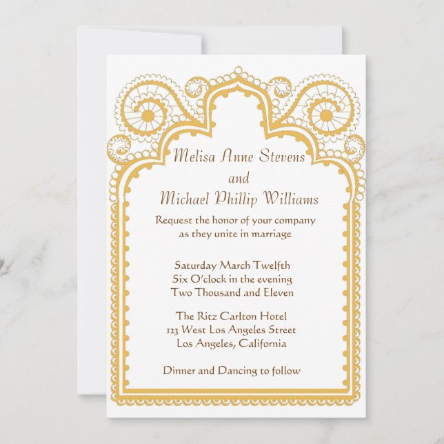 Convites Borda do ouro (Frente)
