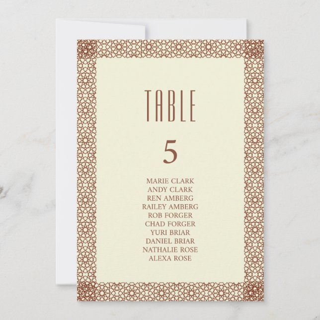 Convites Borda do Solteiro Geométrico Islâmico Russo de Bei (Frente)