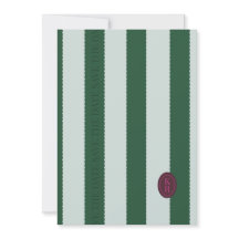 Borda ondulada verde Salve a data