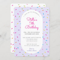 borda púrpura aniversário de criança colorida