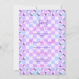 Convites Bordas Holográficas Borboletas Puro