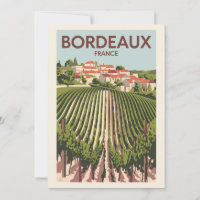 Bordeaux França Vinhedo Viagem Arte Vintage