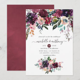 Convites Bordeaux Wedding