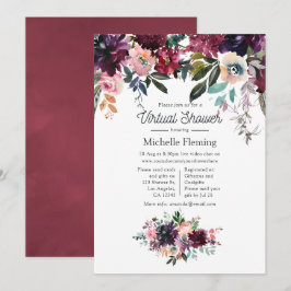 Convites Bordeaux Wine Chá de panela por correio