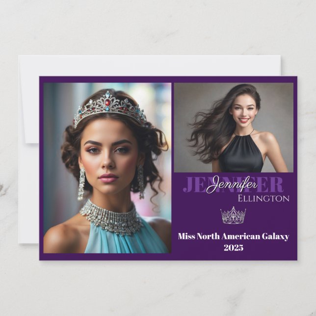 Convites Border Pageant Essentials Autograph Comp Card (Frente)