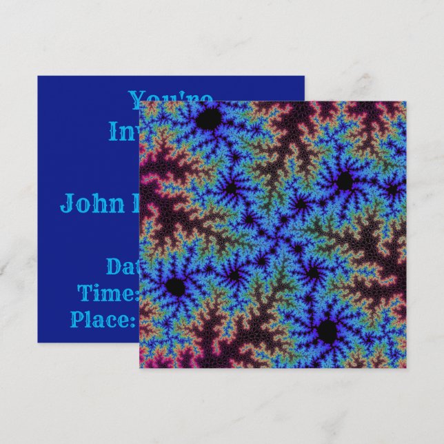 Convites Borgonha e Blue Speckle (Frente/Verso)