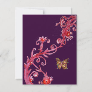 Convites BORRACHA, cor de laranja vermelho-claro