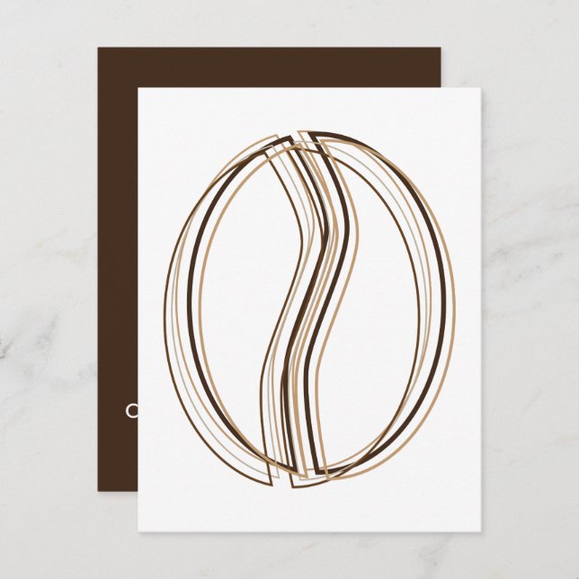 Convites borrão de café (Frente/Verso)