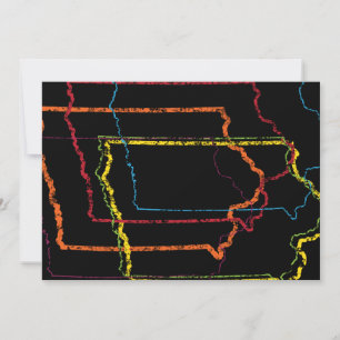 Convites borrão do orgulho iowa