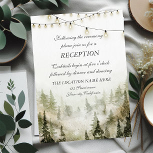 Convites Bosque,Floresta,Luzes de Corda Casamento Recepção