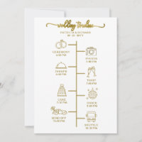 Bot Itinerário Icon Chic Script Wedding Bem-vindo