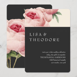 Convites Botânica | CASAMENTO VINTAGE CINZA