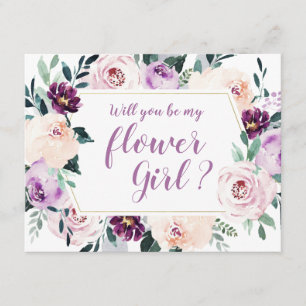 Convites Botânica em flor Você será minha dama de flores