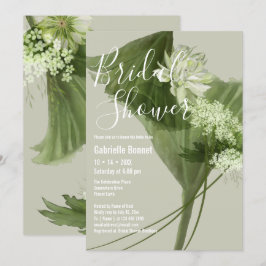 Convites Botânica Floral em Aquarela Moderna | Champanhe