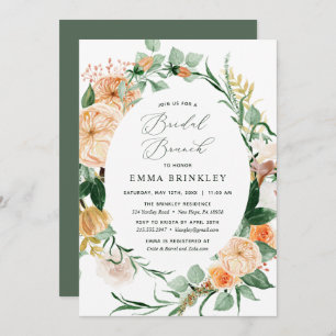 Convites Botânica Sage Neutral Greenery Bridal Brunch