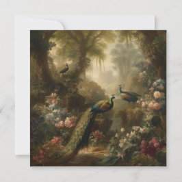 Convites Botânica: três pavões no jardim inglês