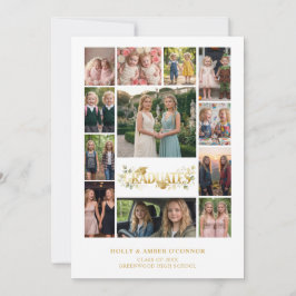 Convites Botanical Elegant 12 Photos Time Life Graduates