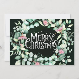 Convites Botânico Moderno Eucalyptus Greenerescente Natal E