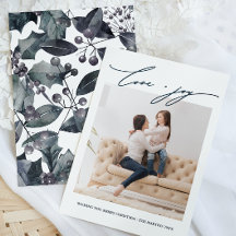 Botânico Rustic Blue Winter com Feriado Fotográfic